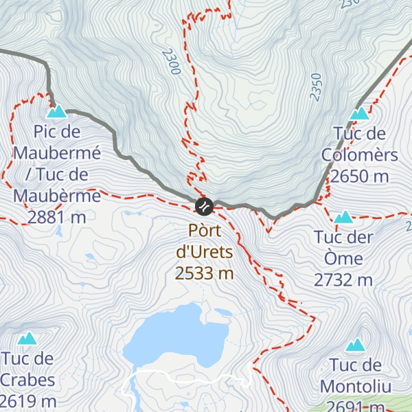 Map of Cabana de Pòrt d'Urets