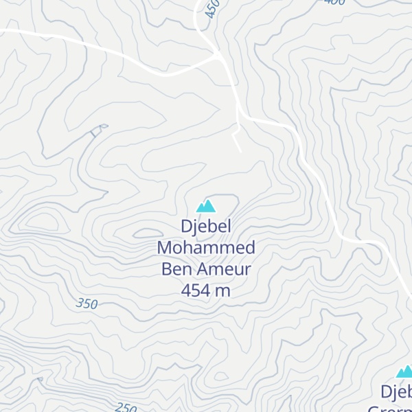Map of Djebel Mohammed Ben Ameur