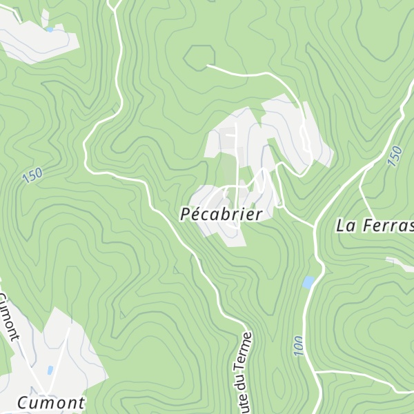 Map of Gîte du Pécabrier