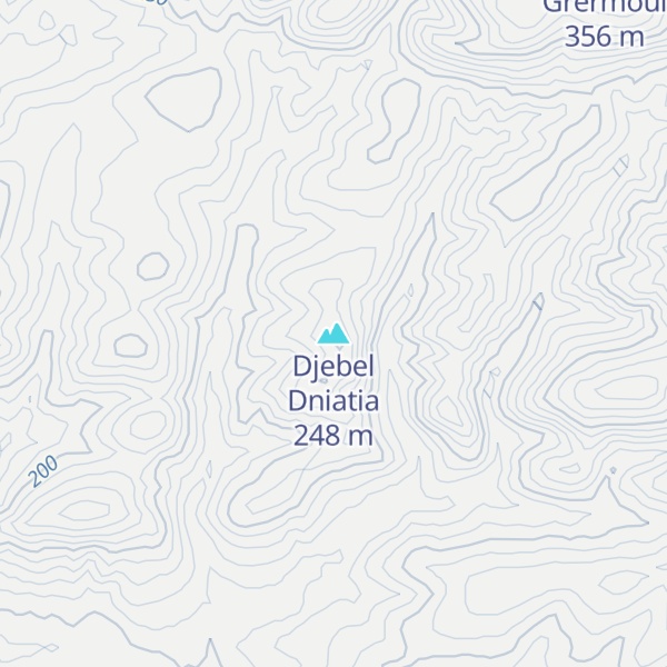 Map of Djebel Dniatia