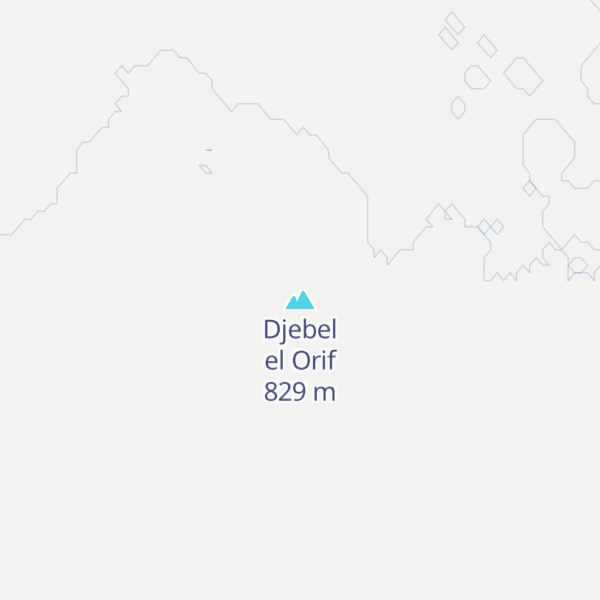 Map of Djebel el Orif