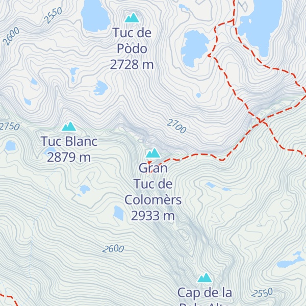 Map of Gran Tuc de Colomèrs