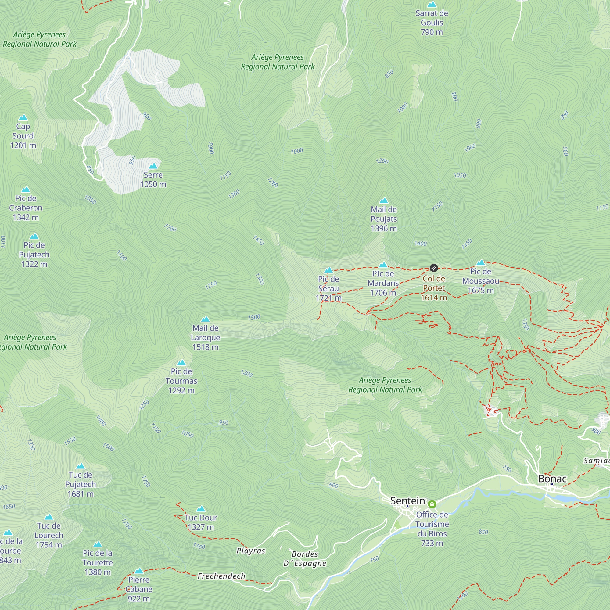 Cabane de Couledoux map