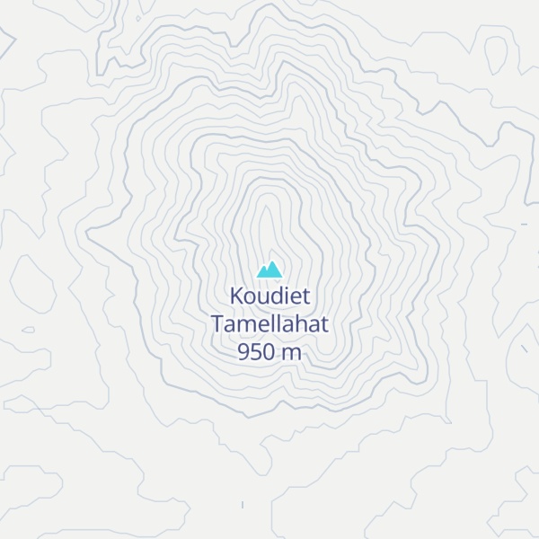Map of Koudiet Tamellahat