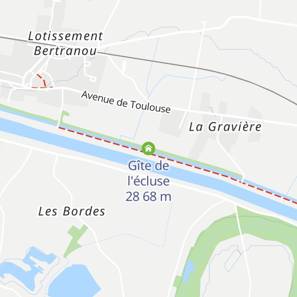 Map of Gîte de l'écluse 28
