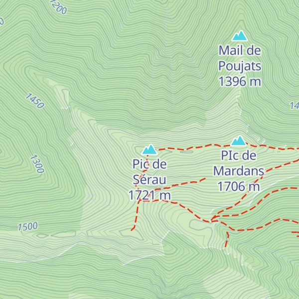 Map of Pic de Sérau