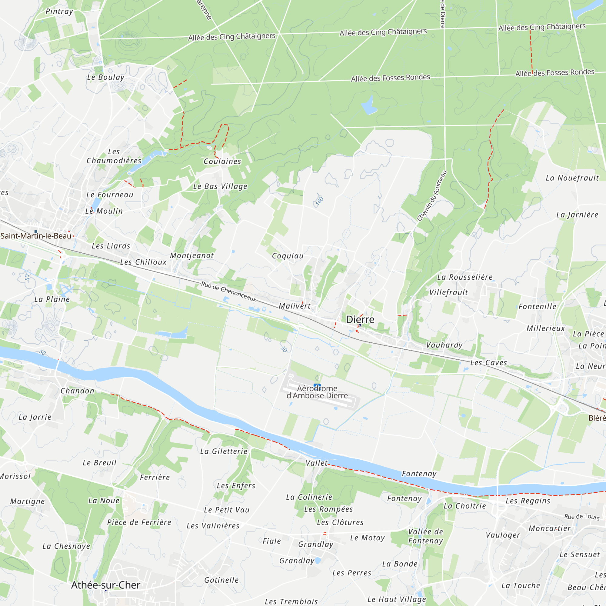Gîte Malivert map