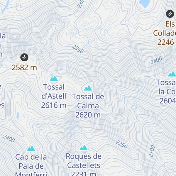 Map of Tossal de Calma