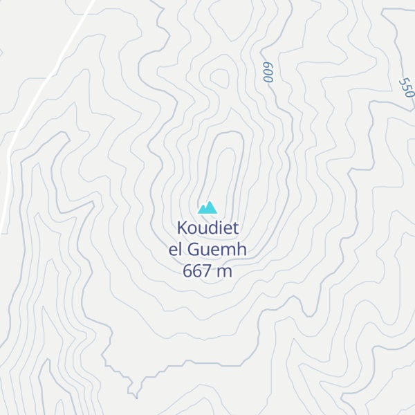 Map of Koudiet el Guemh