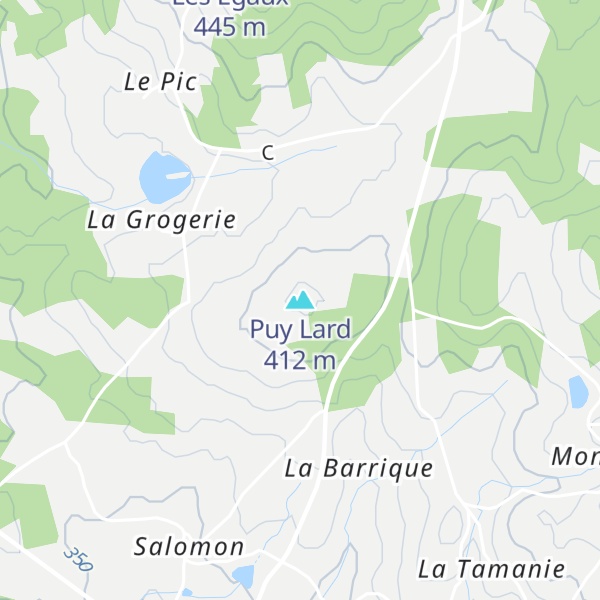 Map of Puy Lard