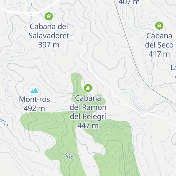 Map of Cabana del Ramon del Pelegrí