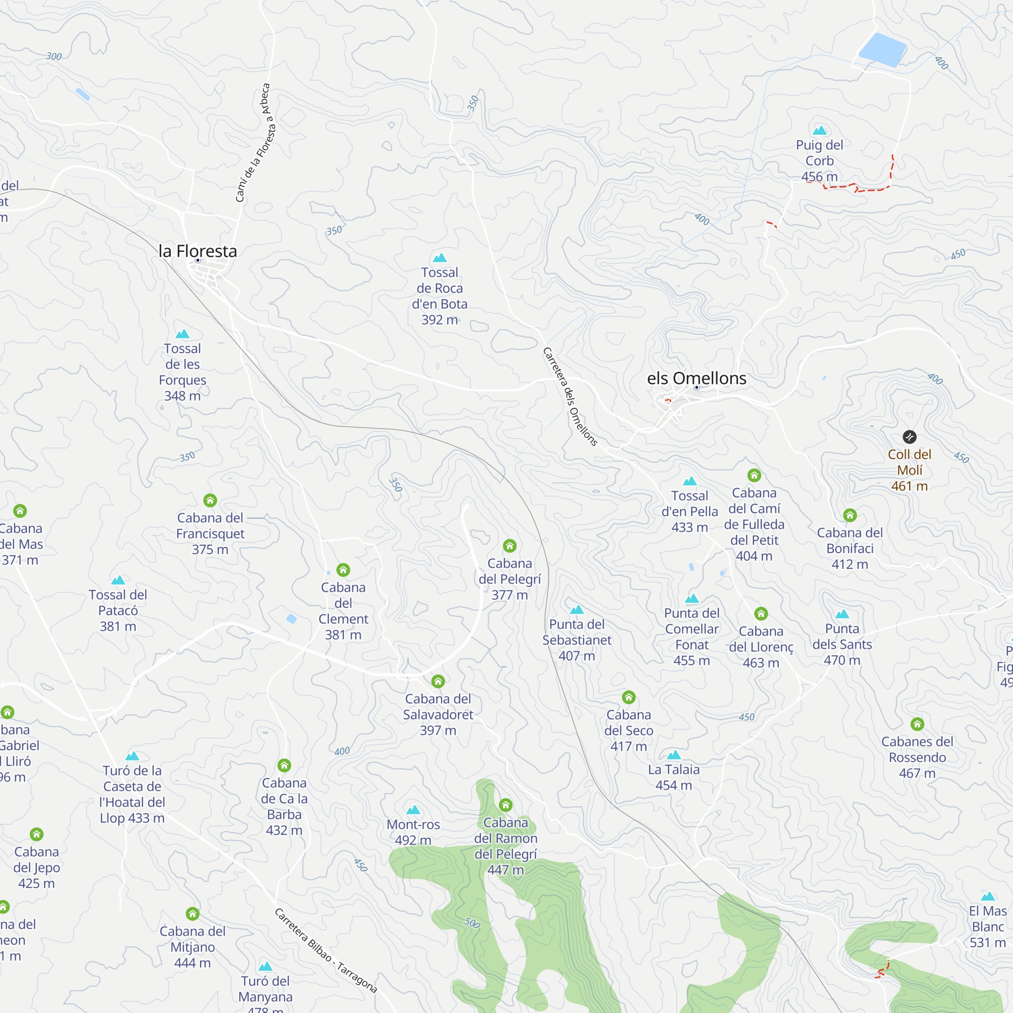 Cabana del Ramon Pelegrí map