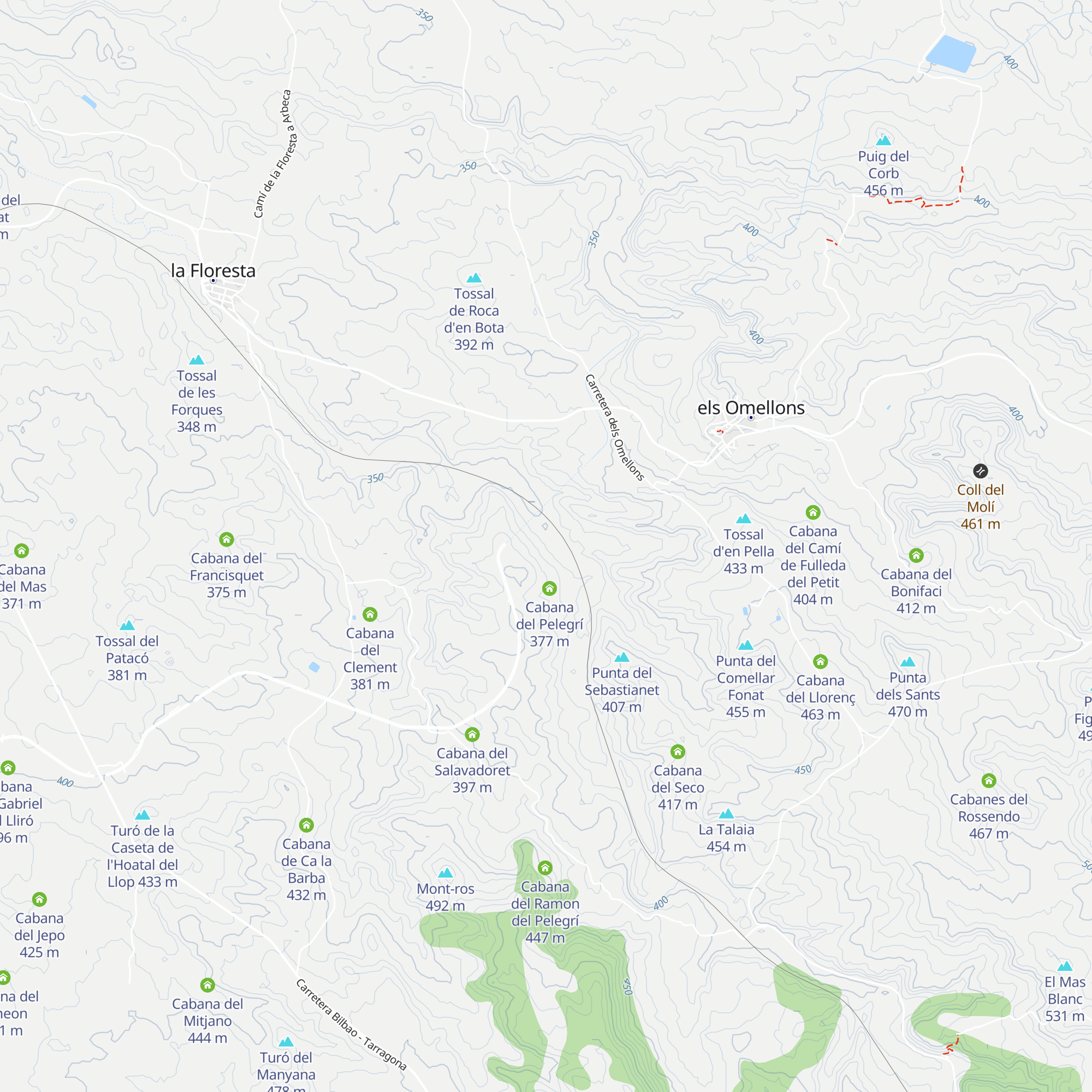 Cabana del Ramon Pelegrí map