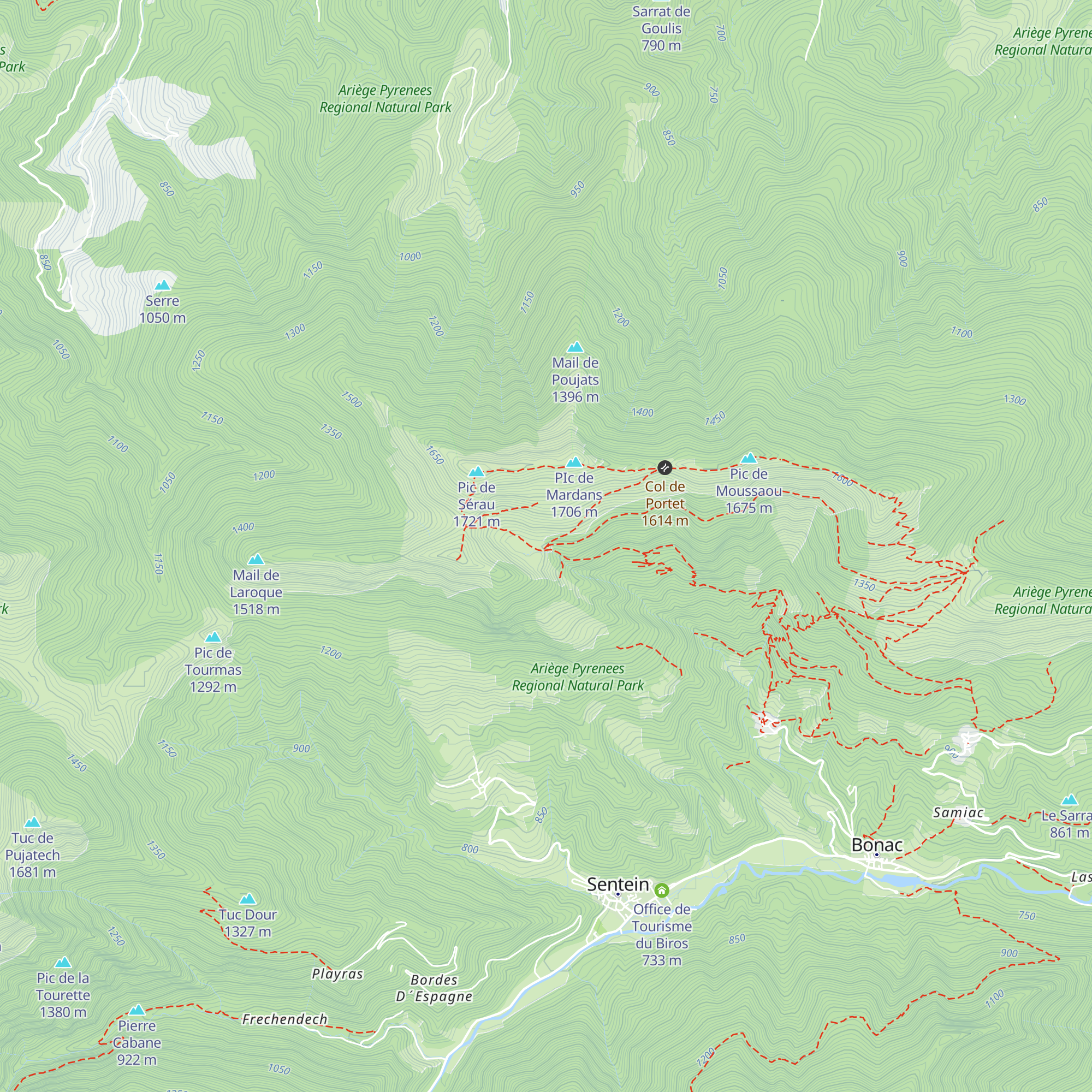 Cabane des Morères map