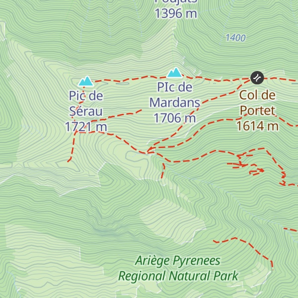 Map of Cabane des Morères