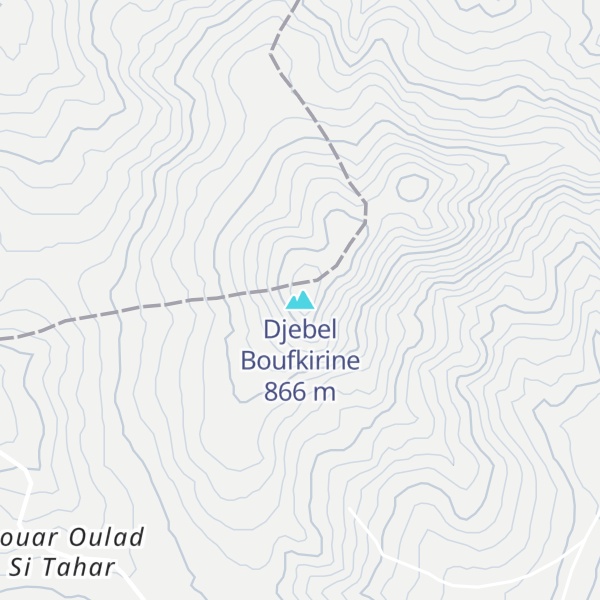 Map of Djebel Boufkirine