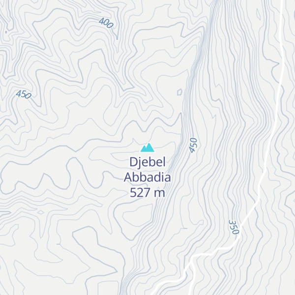 Map of Djebel Abbadia