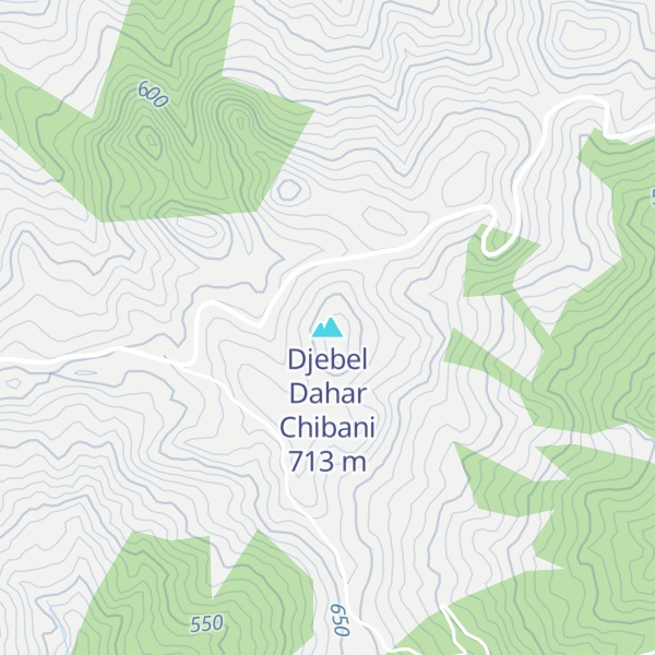 Map of Djebel Dahar Chibani
