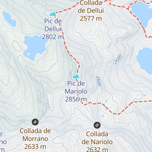Map of Pic de Mariolo