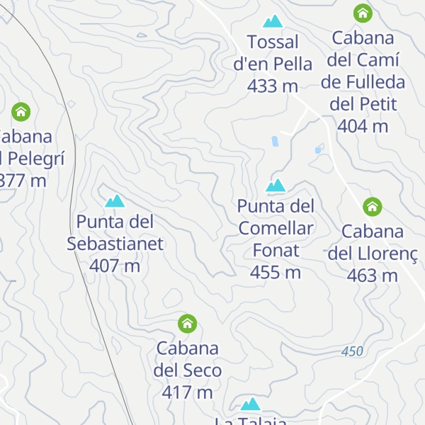 Map of Cabana de l'Engràcia