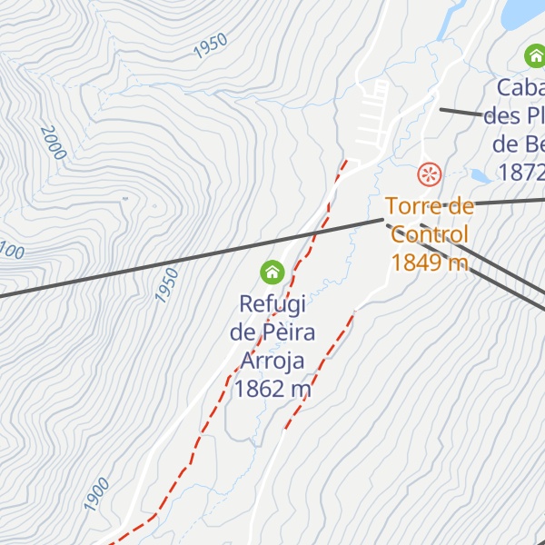 Map of Refugi de Pèira Arroja