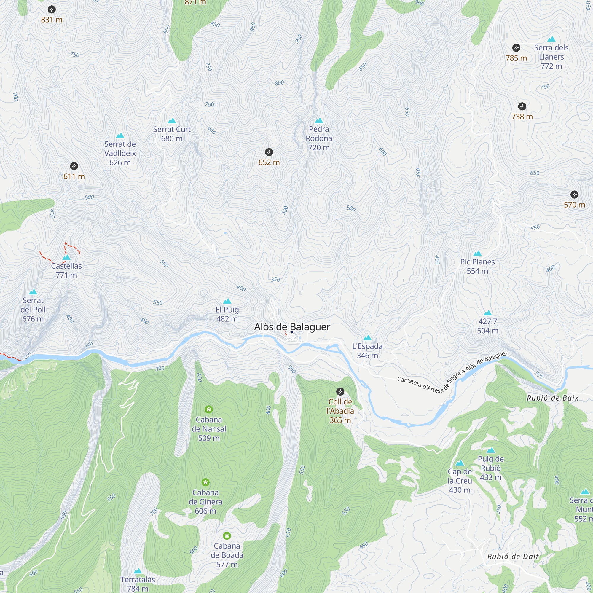 Cabanes del Camp map