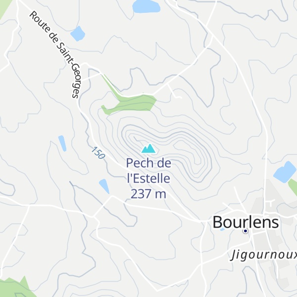 Map of Pech de l'Estelle