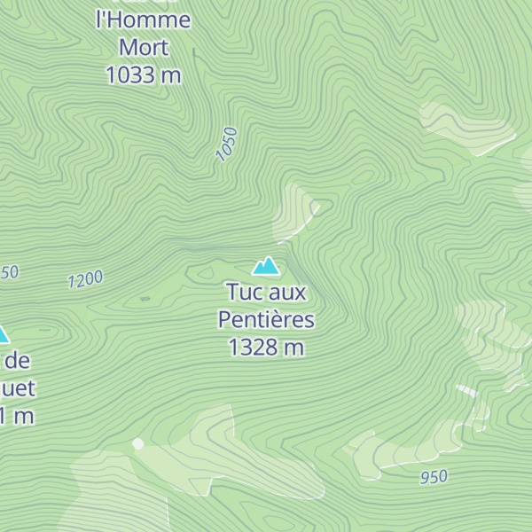 Map of Tuc aux Pentières