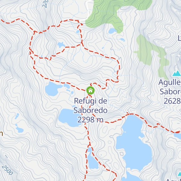 Map of Refugi de Saboredo