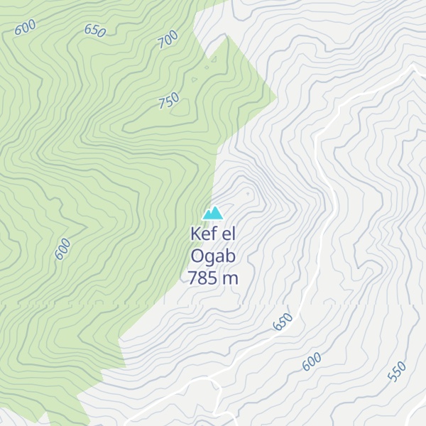 Map of Kef el Ogab