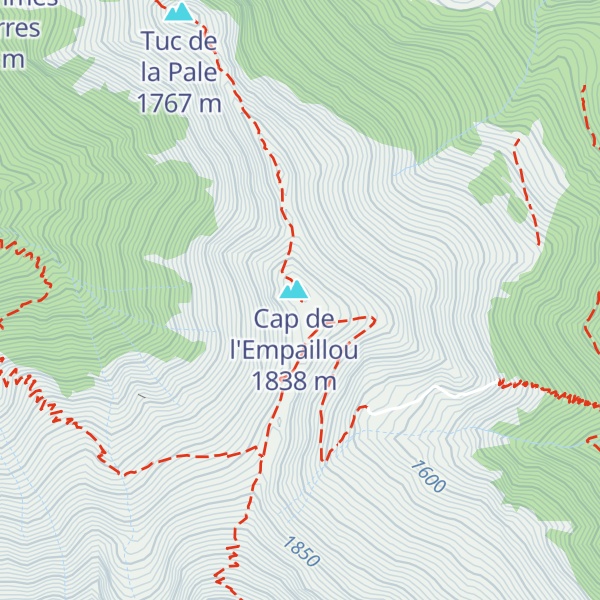 Map of Cabane de Lasplanous