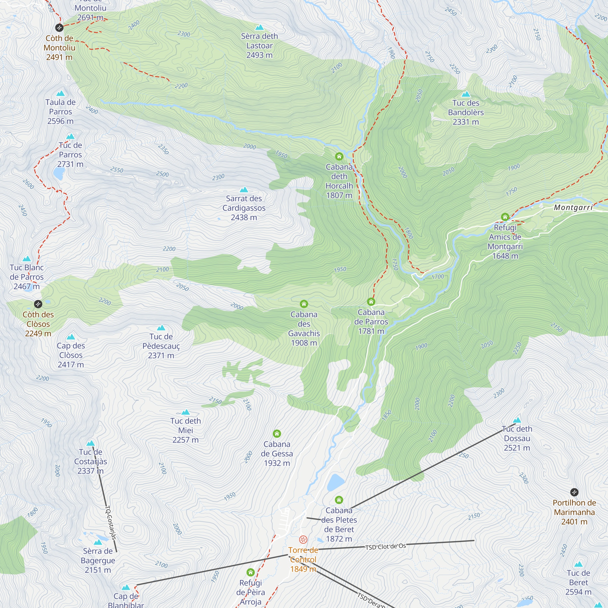 Cabana des Gavachis map