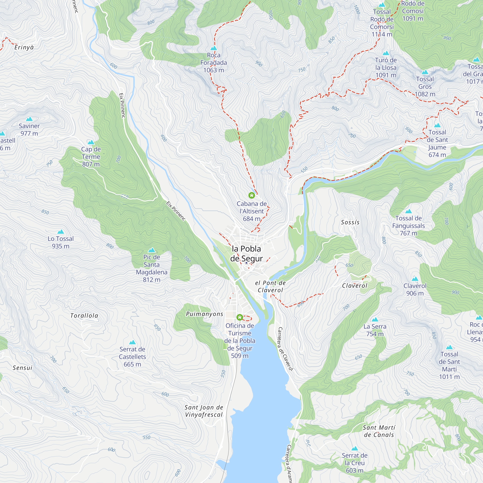 Refugi climàtic Casal Cívic i Comunitari de La Pobla de Segur map