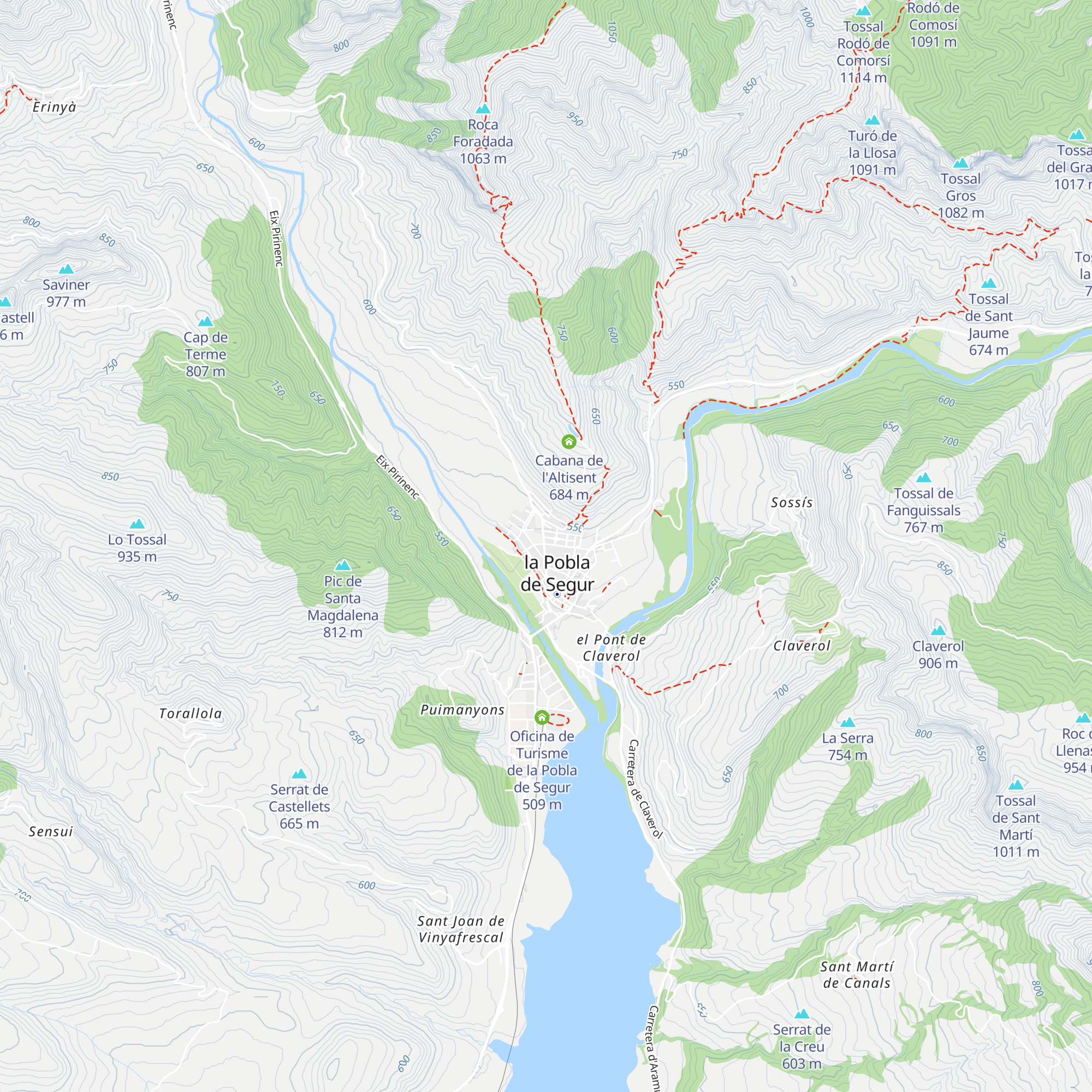 Refugi climàtic Casal Cívic i Comunitari de La Pobla de Segur map