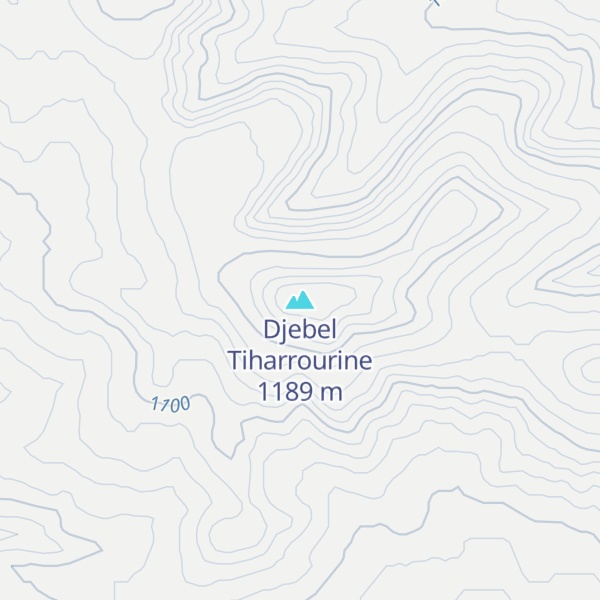 Map of Djebel Tiharrourine