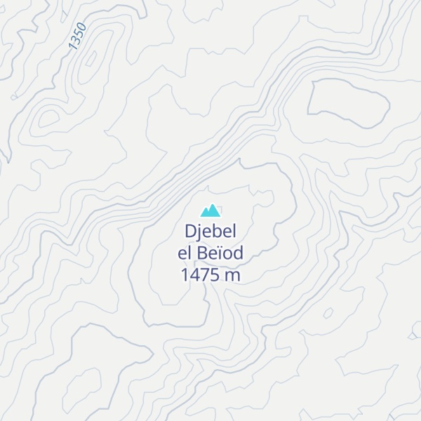 Map of Djebel el Beïod