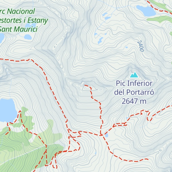 Map of Pic del Portarró