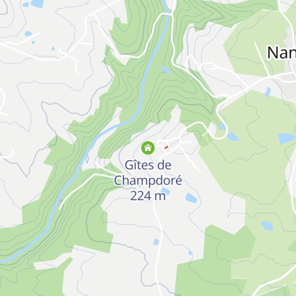 Map of Gîtes de Champdoré