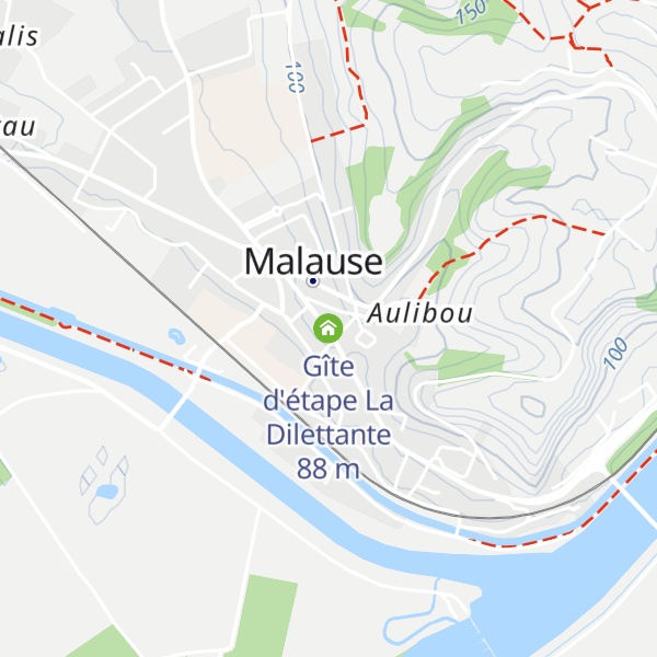 Map of Gîte d'étape La Dilettante