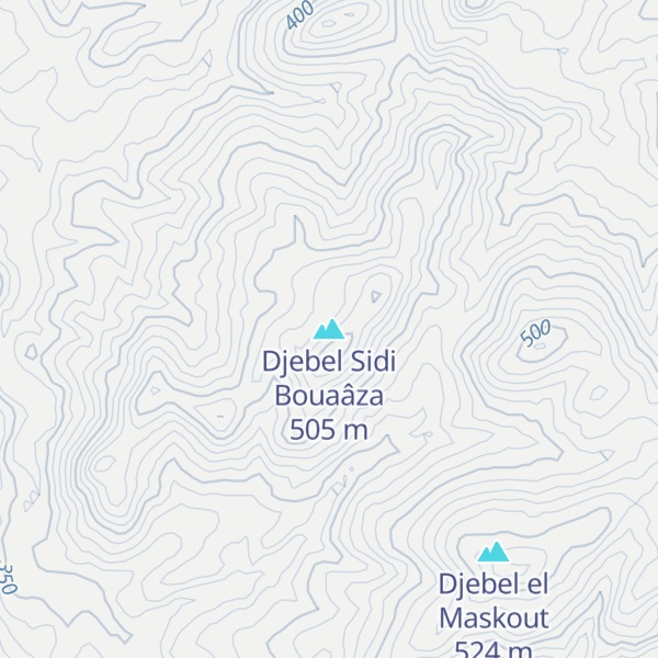 Map of Djebel Sidi Bouaâza