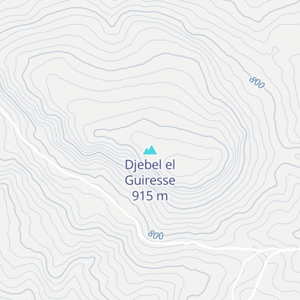 Map of Djebel el Guiresse
