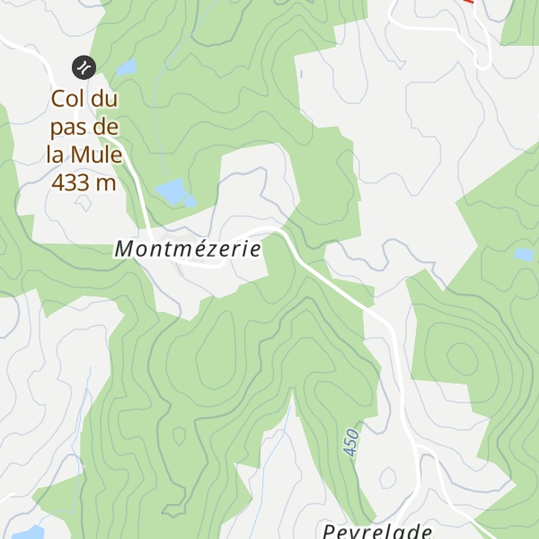Map of Puy Tourteau