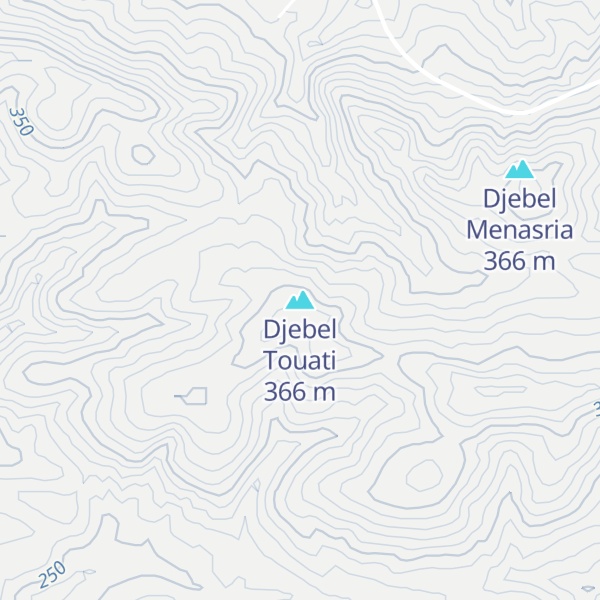 Map of Djebel Touati