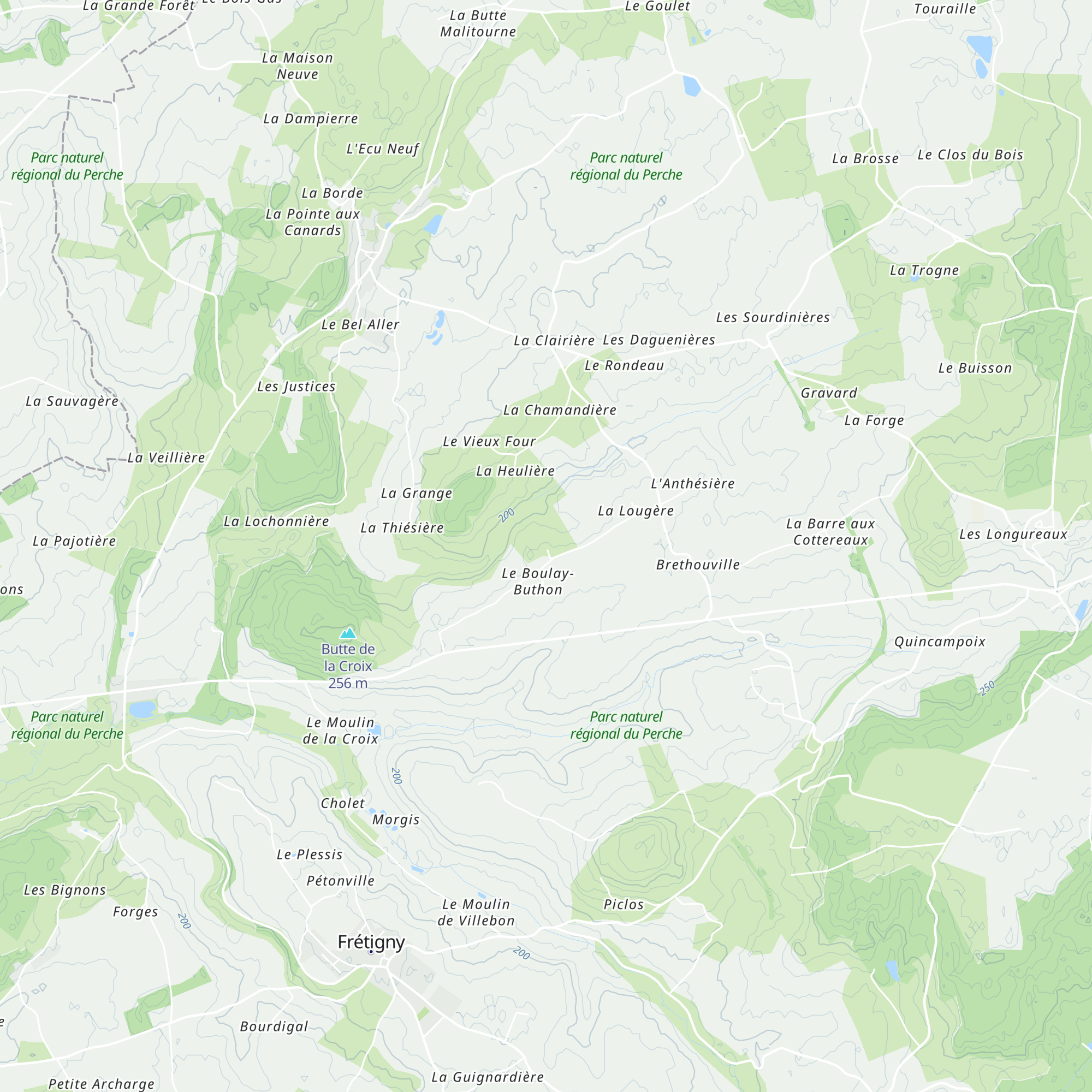 Gîte de L'Auberdière map