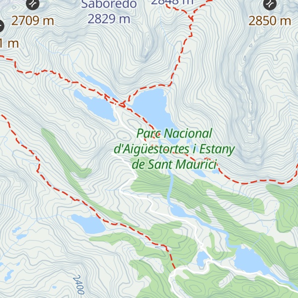 Map of Refugi d'Amitges
