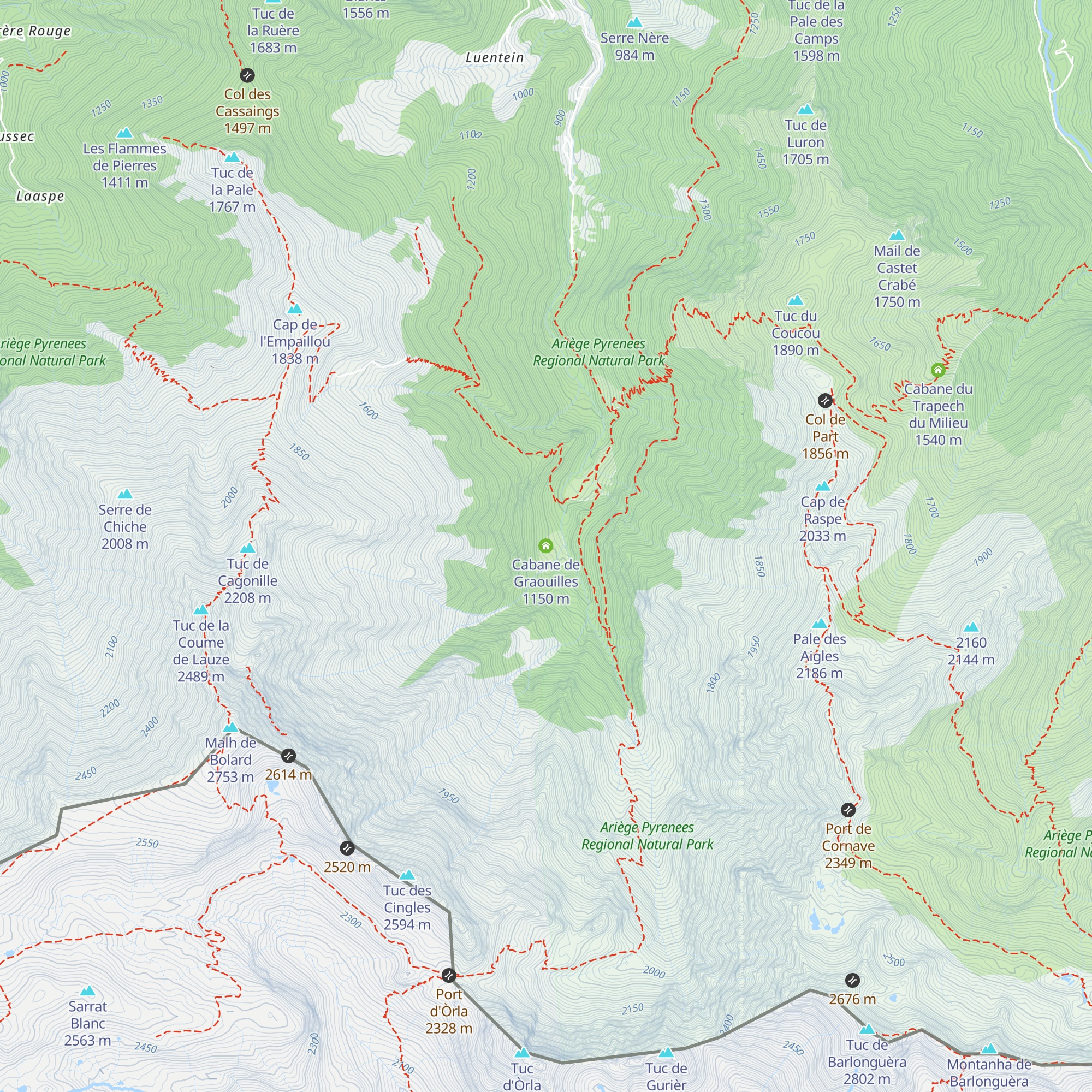 Cabane de Graouilles map
