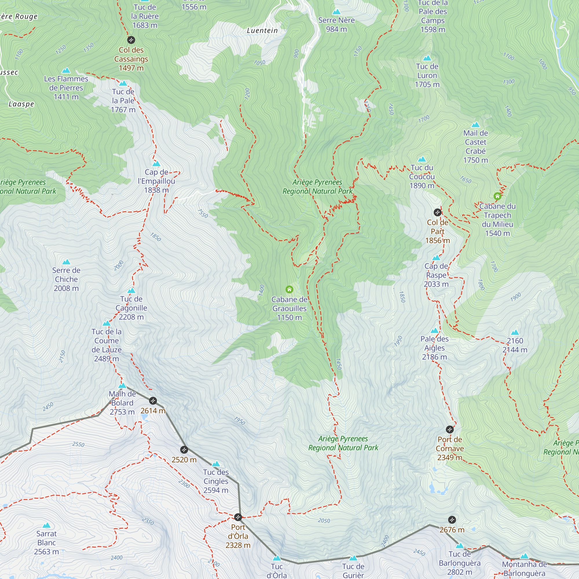 Cabane de Graouilles map
