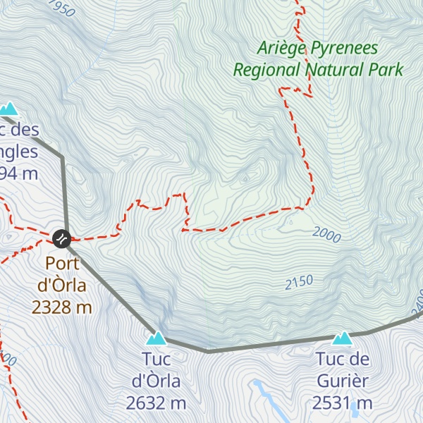 Map of Refuge Georges Pons