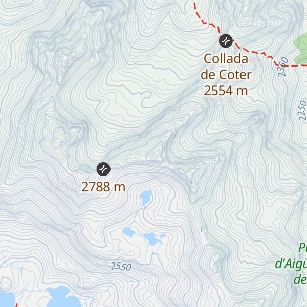 Map of Pic Morto