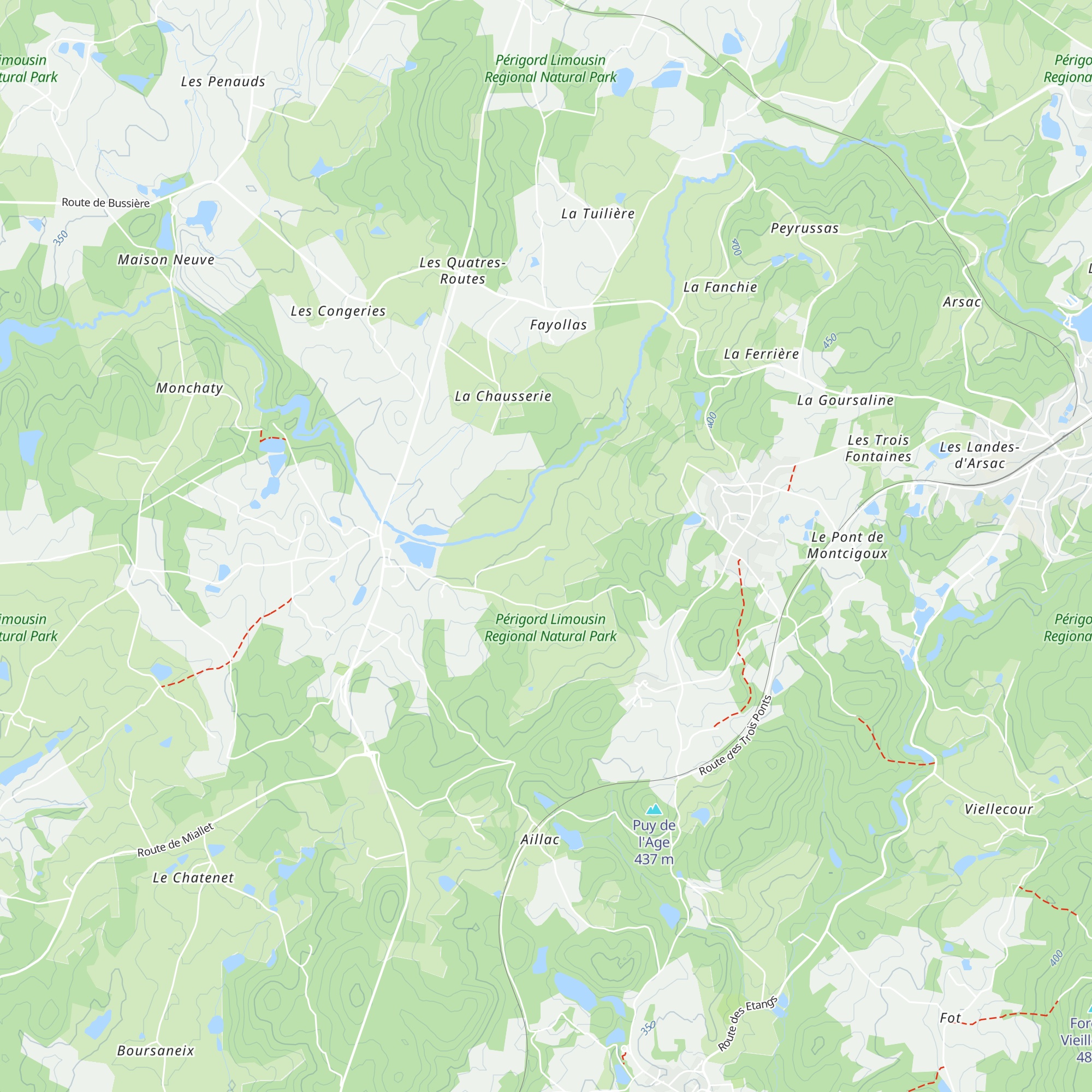 Gîte La Lande map